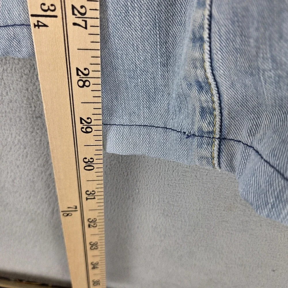 VTG Levis Engineered Jeans Mens Blue Twisted Flap Pockets Altered Hem Fits 32x30